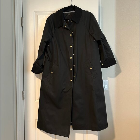 J. Crew Long Barn Jacket/Coat Black, Medium - Picture 1 of 6